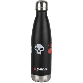 KONIX Magic The Gathering Isolierflasche - Edelstahl - 500 ml - 5-farbiges Motiv - Schwarz