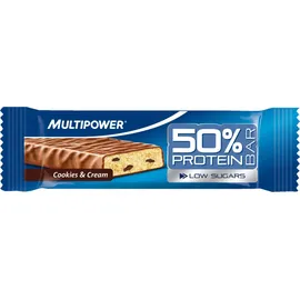 Multaben 50% Protein Cookies & Cream Riegel 24 x 50 g