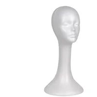 Generisch Styroporkopf Extra Hoch 47cm! - Weiss - Modellkopf, Aus Schaumstoff, Brillenständer, Ständer Für Perücken, Kopfhörer, Mützen (weiß, 1 Stück) männlich Und Weiblich