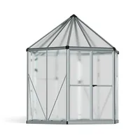 CANOPIA Palram - Hexa Aluminium Gewächshaus mit Fundament Orangerie