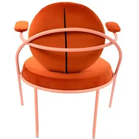 Paperflow meet powered by PAPERFLOW Sessel SATURNE rost rosa Stoff, 2 St.