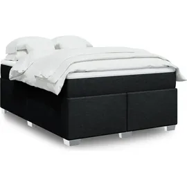 vidaXL Boxspringbett 140 x 200 cm Schwarz