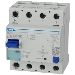 1St. DOEPKE DFS4 063-4/0,03-B SK Doepke FI-Schutzschalter 4p, 63 A, 0.03