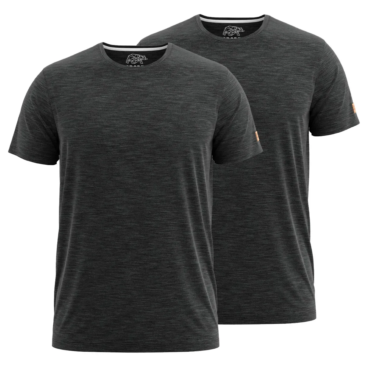 FORSBERG einfarbiges T-Shirt im Doppelpack