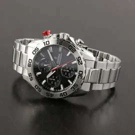 Festina F20457/3 36,5mm Edelstahlgehäuse silber Sportarmband schwarz