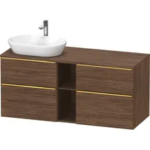 Duravit D-Neo Konsolenwaschtischunterbau wandhängend Nussbaum dunkel Matt 1400x550x664 mm - DE4970L3 DE4970L34210000