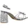 LAURA VITA Riemchensandaletten in Silber | Gr.: 40