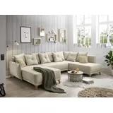 ed-lifestyle polstermöbel Pamplona Wohnlandschaft 338x212 cm Beige - Beige