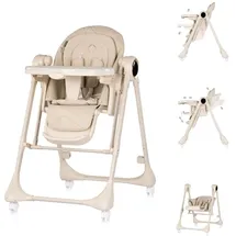 Chipolino Hochstuhl Master Class 2 in 1 elektrisch Babyschaukel Fernbedienung beige