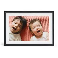 Aura Frames AF905 Photoframe Carver Mat - Gravel with white mat 25,4cm (10") Digitaler Bilderrahme