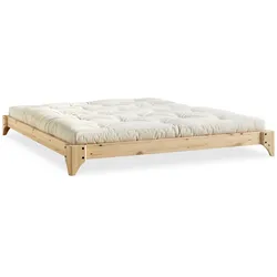 Futonbett KARUP DESIGN "Elan, Jugendbett,zertifiziertes Massivholz,schlichtes, tolles Design", beige (gestell: natur), B:168cm, Betten, inklusive Lattenrost, mehrere Breiten, natürlicher Look