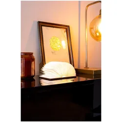 LEDR Book Lamp Holz Buchlampe Akkuleuchte beleuchtetes Buch Tischlampe L Ahorn