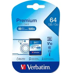 Verbatim SDXC Karte         64GB Class 10