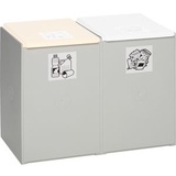 VAR Müllsackständer 3811, 2-fach, aus Kunststoff, für 2x 60 Liter