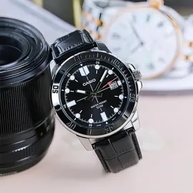 Casio Sport Collection Diver Quarz Leder 40 mm MTP-VD01L-1EV