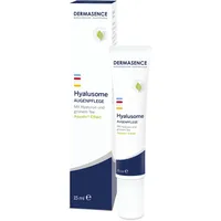 DERMASENCE Hyalusome Augenpflege, 15 ml, feuchtigkeitsspendende Augencreme bei ersten Fältchen und müder Haut, glättet die Augenpartie, mit Jojobaöl, parfümfrei, vegan, auch bei Kontaktlinsen geeignet