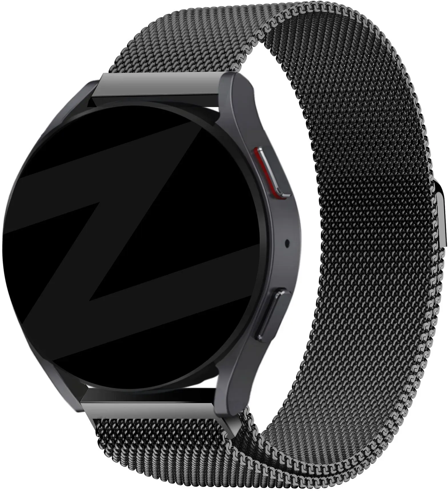 Bandz Gard Pro Health 4 smartwatch Armband Milanese für Gard Pro Health 4 Smartwatch - Schwarz - Magnetischer Verschluss