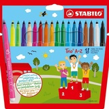 Stabilo Trio A-Z 18er Pack - mit 18 verschiedenen Farben