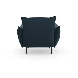 Andas Sessel »Stine Cocktailsessel« Besonderes Design durch Kissenoptik und Keder, by Morten Georgsen blau