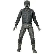 NECA - Universal Monsters Ultimate Wolf Man B&W 7 Actionfigur, Weiß