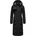 Wintermantel extralanger Winterparka mit Teddyfutter und Kapuze schwarz 5XL 50
