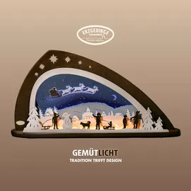 Weigla Schwibbogen LED Santa Claus 66 x 33,8 x 6 cm