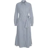 ALBA MODA Midikleid Blau/Weiß 40