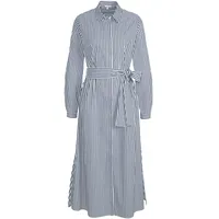 ALBA MODA Midikleid Blau/Weiß 40