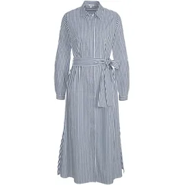 ALBA MODA Midikleid Blau/Weiß 40