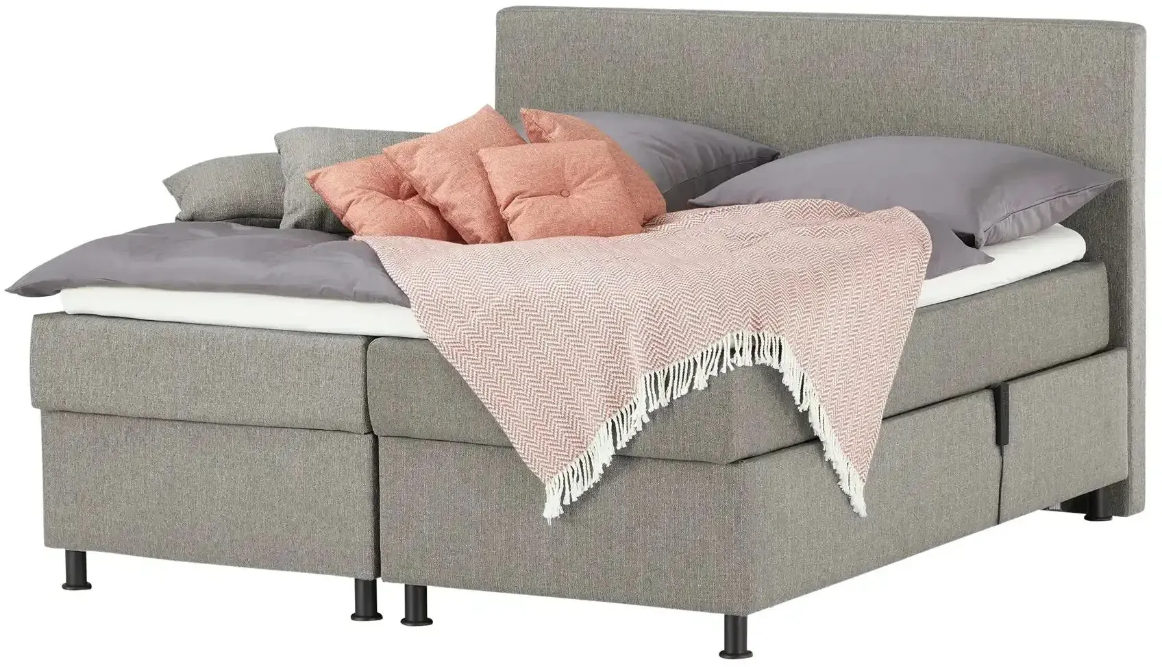 Wohnwert Motor-Boxspringbett  Dormian Boro Motor , grau , Maße (cm): B: 200 H: 122