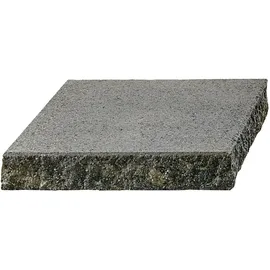 Kann Bruchsteinmauer Pfeilerabdeckplatte Grau-Anthrazit 47,2 cm x 47,2 cm x 8 cm