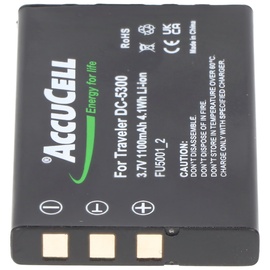 AccuCell Akku passend für Casio QV-R3, QV-R4, LI-20B