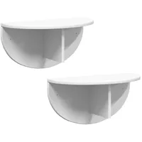 VidaXL Wandregal 38 x 19 x 19 cm Weiß