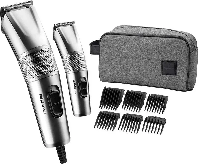 BaByliss 7755PE The Steel Edition Professioneller Haarschneider + Mini-Trimmer