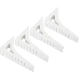 ZVD - Türstopper, 4 Stück, Türstopper, Gummi-Türstopper, Keil, kleiner Türkeil, robuster Fensterstopper für die Unterseite von Türen, Böden,