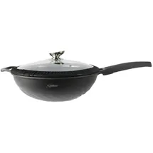 Cheffinger Wok Bratpfanne 32cm mit Deckel