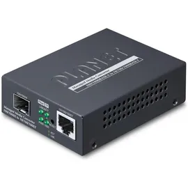 Planet Web/SNMP Man 10/100/1000Base-T to MiniGBIC Converter Schwarz