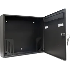 AL Briefkastensysteme Basic 2er Briefkasten Grau inkl. Zeitungsfach