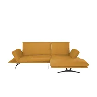 KOINOR Ecksofa aus Flachgewebe Francis ¦ orange ¦ Maße (cm): B: 284 H: 93 T: 159