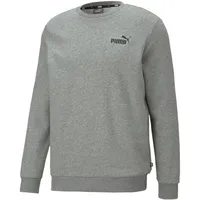 Puma ESS Small Logo Crew TR, Herren Schweiß, Medium Gray Heather,