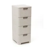 Curver Regal mit 4 Schubladen Style