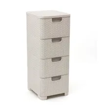Curver Regal mit 4 Schubladen Style