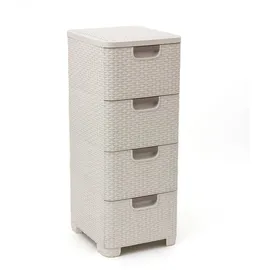 Curver Regal mit 4 Schubladen Style