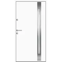 Aluminium-Stahl Nebeneingangstür "LIDEJA" Weiß RAL 9016 beidseitig innen öffnend DIN links