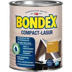 BONDEX Compact-Lasur, 0,75 l, keine Grundierung notwendig, extrem wasserabweisend, Kiefer