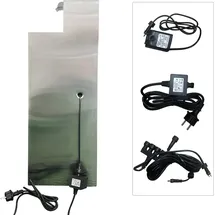 Köhko Springbrunnen Ribero-xl aus Edelstahl mit Led-beleuchtung Wasserspiele für Outdoor + Indoor Gartenbrunnen Zimmerbrunnen 32006ed-xl H 90 cm x B 30 cm x T 30 cm