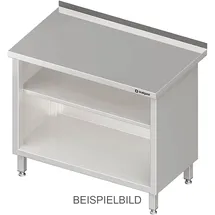 Stalgast Arbeitsschrank offen, mit Grund- und Zwischenboden, 500x600x850 mm, ohne Aufkantung, verschweißt