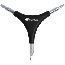 Force Dreiarm-Schlüssel Inbus 4/5/6 mm, schwarz