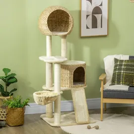 PawHut Kratzbaum 60 x 60 x 150 cm beige