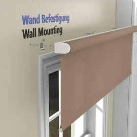 deco-raum Seitenzugrollo Tageslicht-Rollo Basic GL 115 x 150 cm braun